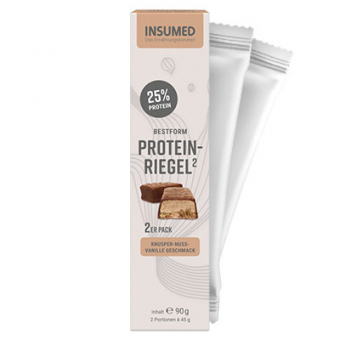 BESTFORM Protein-Riegel|2 Riegel Knusper-Nuss-Vanille 