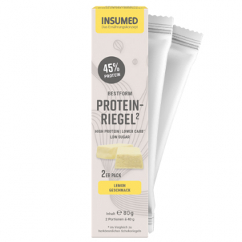 Produktabbildung 2er Pack BESTFORM Protein-Riegel Lemon