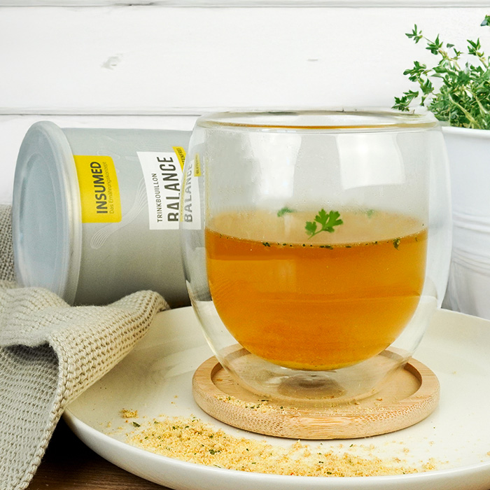 BALANCE Trinkbouillon: Dose und zubereitete Tasse